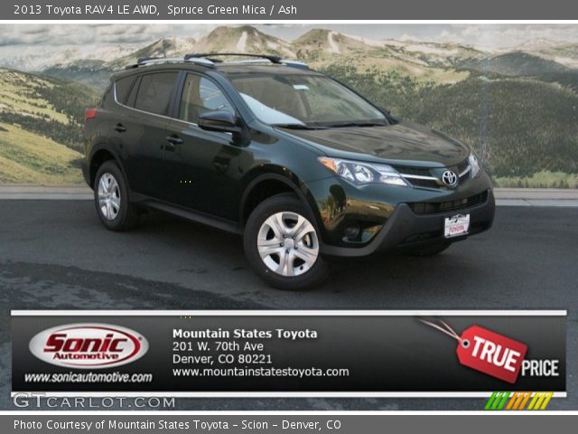 2013 Toyota RAV4 LE AWD in Spruce Green Mica