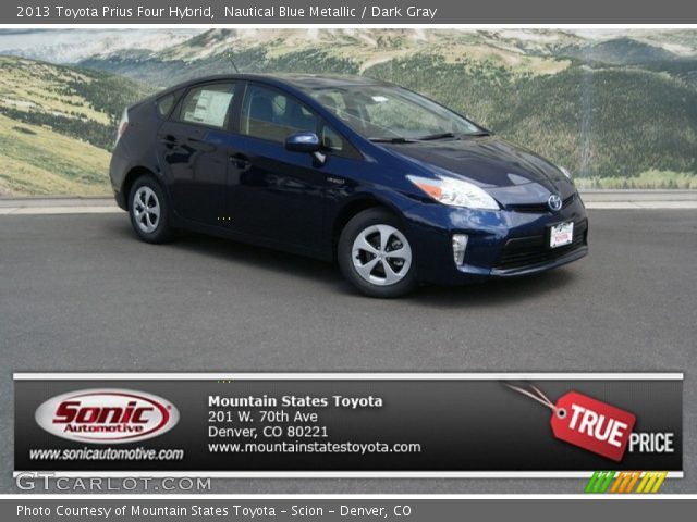 2013 Toyota Prius Four Hybrid in Nautical Blue Metallic