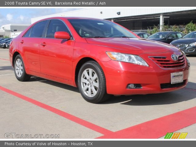 2008 Toyota Camry SE V6 in Barcelona Red Metallic