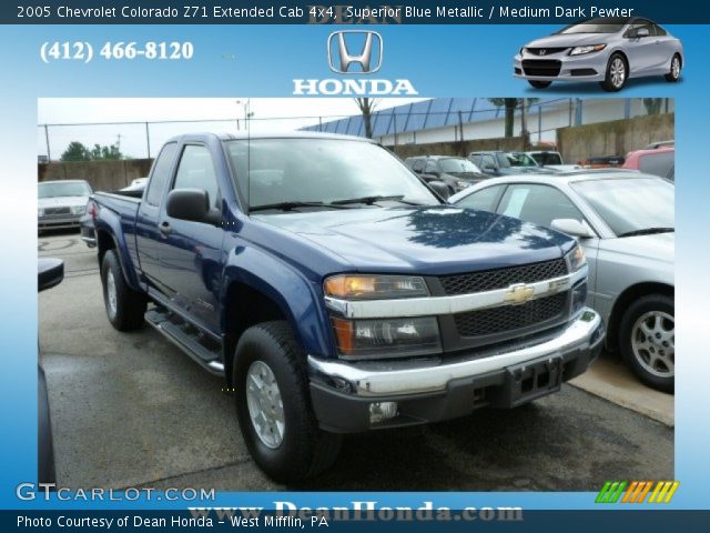 2005 Chevrolet Colorado Z71 Extended Cab 4x4 in Superior Blue Metallic
