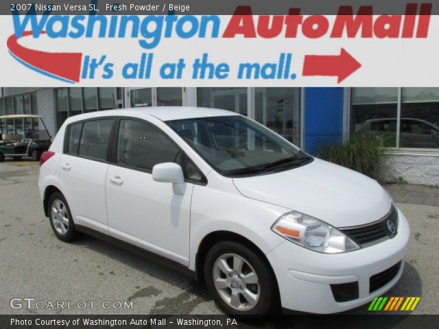 2007 Nissan Versa SL in Fresh Powder