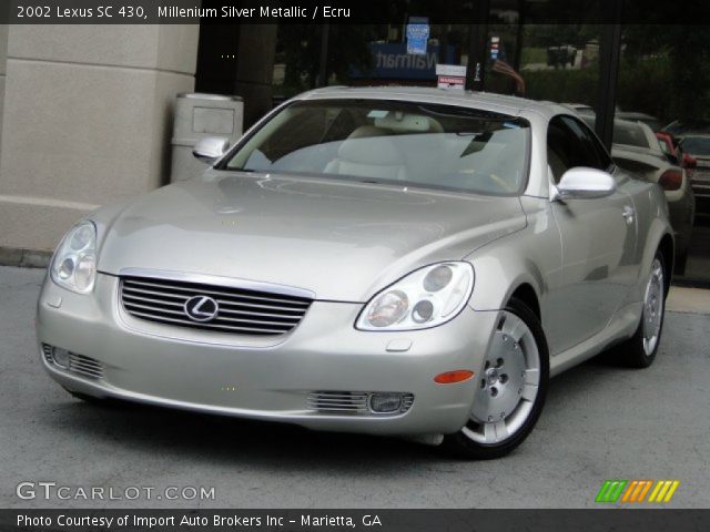2002 Lexus SC 430 in Millenium Silver Metallic