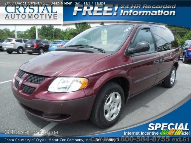 2003 Dodge Caravan SE in Deep Molten Red Pearl