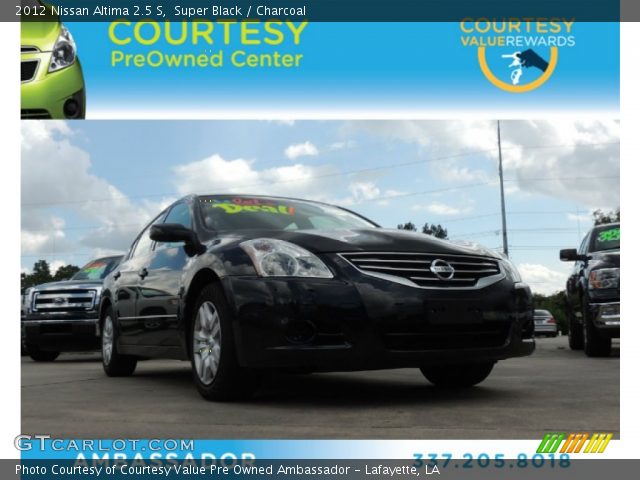 2012 Nissan Altima 2.5 S in Super Black