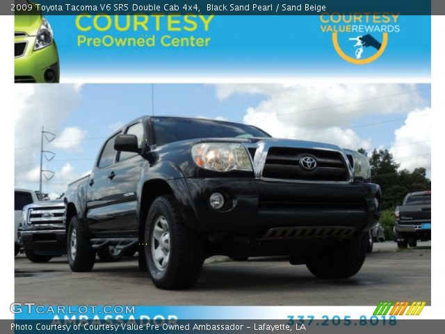 2009 Toyota Tacoma V6 SR5 Double Cab 4x4 in Black Sand Pearl
