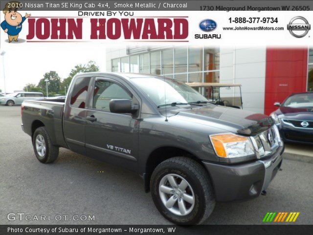 2010 Nissan Titan SE King Cab 4x4 in Smoke Metallic