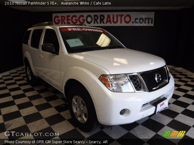 2010 Nissan Pathfinder S FE+ in Avalanche White