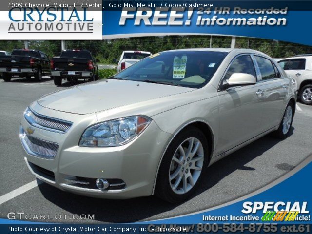 2009 Chevrolet Malibu LTZ Sedan in Gold Mist Metallic