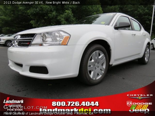2013 Dodge Avenger SE V6 in New Bright White
