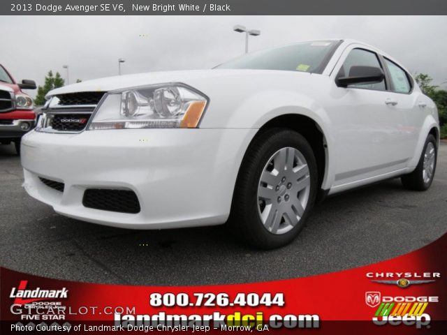2013 Dodge Avenger SE V6 in New Bright White