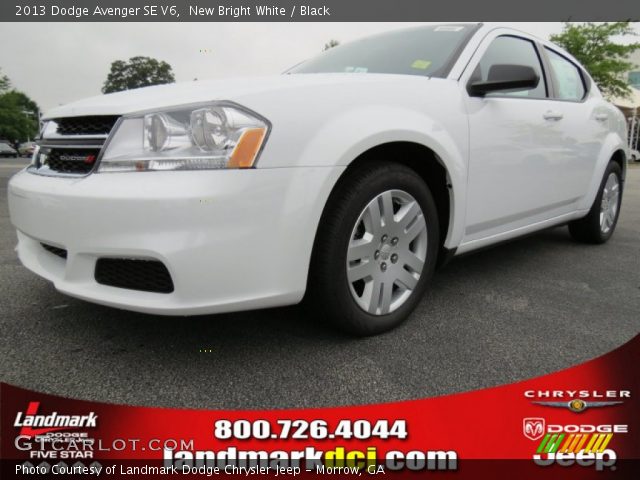 2013 Dodge Avenger SE V6 in New Bright White