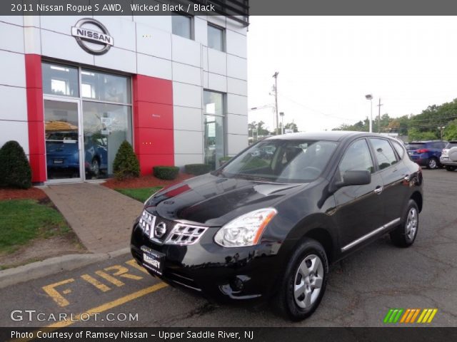 2011 Nissan Rogue S AWD in Wicked Black