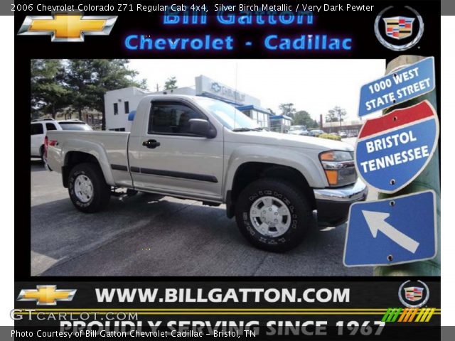 2006 Chevrolet Colorado Z71 Regular Cab 4x4 in Silver Birch Metallic