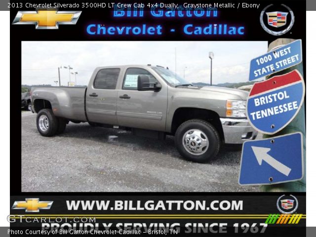2013 Chevrolet Silverado 3500HD LT Crew Cab 4x4 Dually in Graystone Metallic