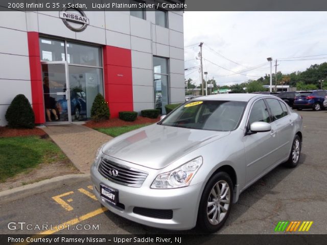 2008 Infiniti G 35 x Sedan in Liquid Platinum Silver