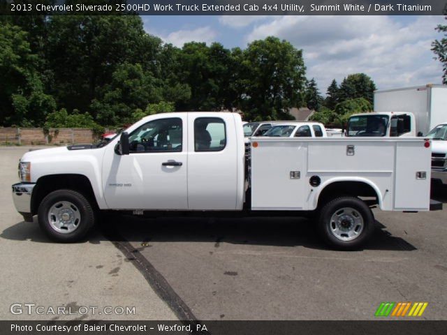 2013 Chevrolet Silverado 2500HD Work Truck Extended Cab 4x4 Utility in Summit White