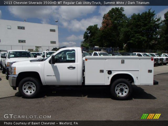 2013 Chevrolet Silverado 3500HD WT Regular Cab Utility Truck in Summit White