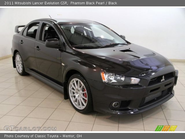 2011 Mitsubishi Lancer Evolution GSR in Phantom Black Pearl