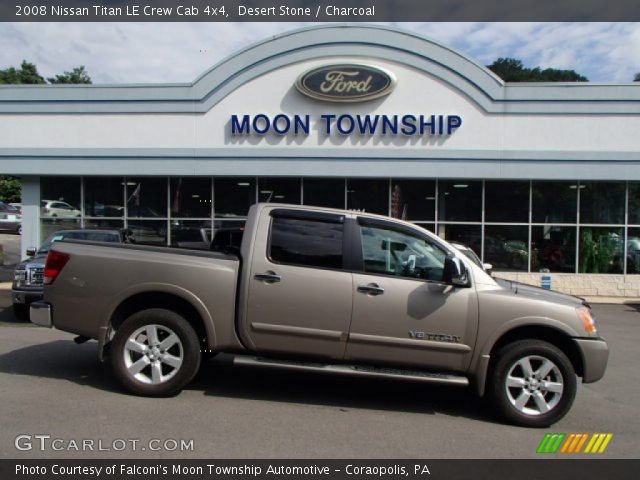2008 Nissan Titan LE Crew Cab 4x4 in Desert Stone