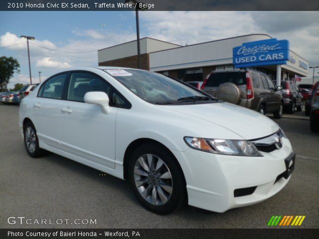 2010 Honda Civic EX Sedan in Taffeta White