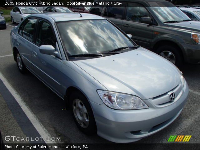 2005 Honda Civic Hybrid Sedan in Opal Silver Blue Metallic