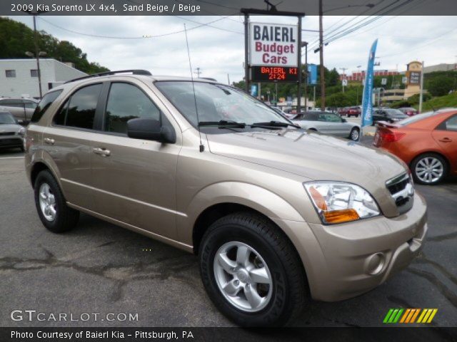2009 Kia Sorento LX 4x4 in Sand Beige