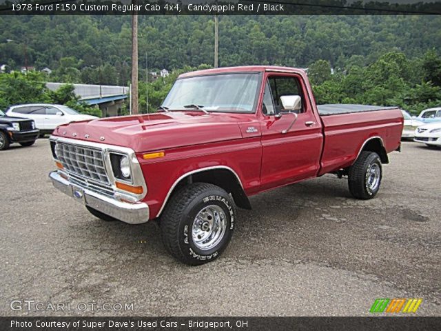 1978 Ford F150 Custom Regular Cab 4x4 in Candyapple Red