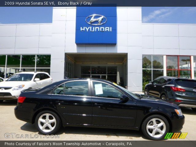 2009 Hyundai Sonata SE V6 in Ebony Black