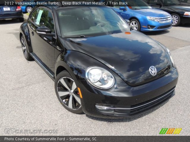2012 Volkswagen Beetle Turbo in Deep Black Pearl Metallic