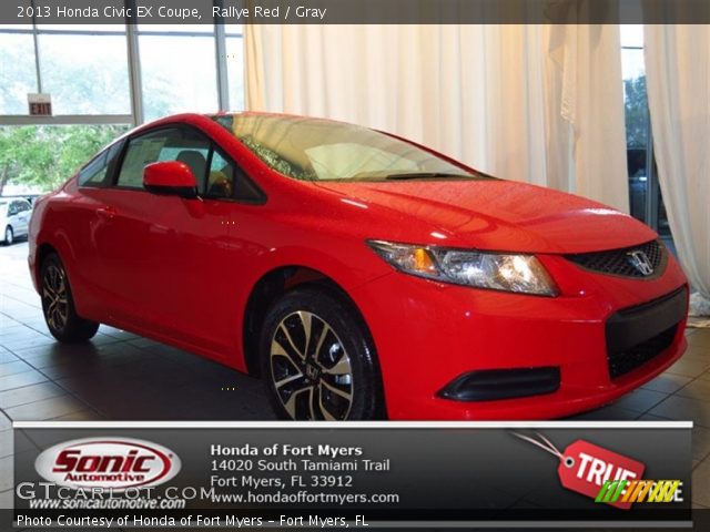 2013 Honda Civic EX Coupe in Rallye Red