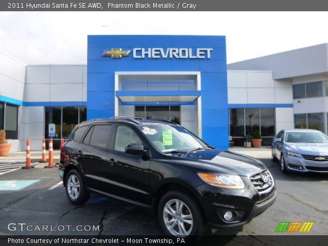 2011 Hyundai Santa Fe SE AWD in Phantom Black Metallic