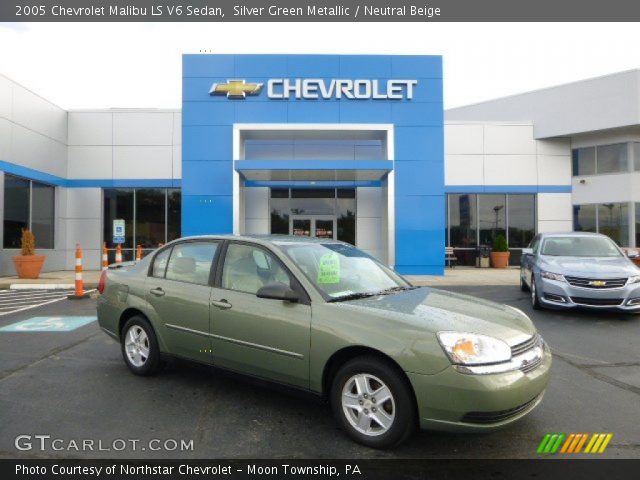 2005 Chevrolet Malibu LS V6 Sedan in Silver Green Metallic