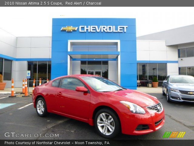 2010 Nissan Altima 2.5 S Coupe in Red Alert