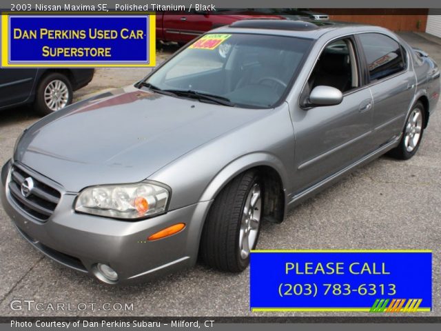 2003 Nissan Maxima SE in Polished Titanium