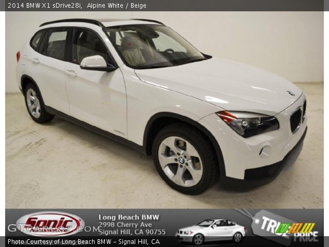 2014 BMW X1 sDrive28i in Alpine White