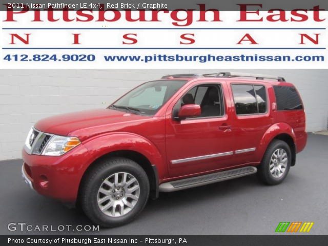 2011 Nissan Pathfinder LE 4x4 in Red Brick