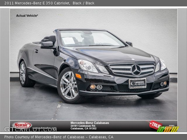 2011 Mercedes-Benz E 350 Cabriolet in Black
