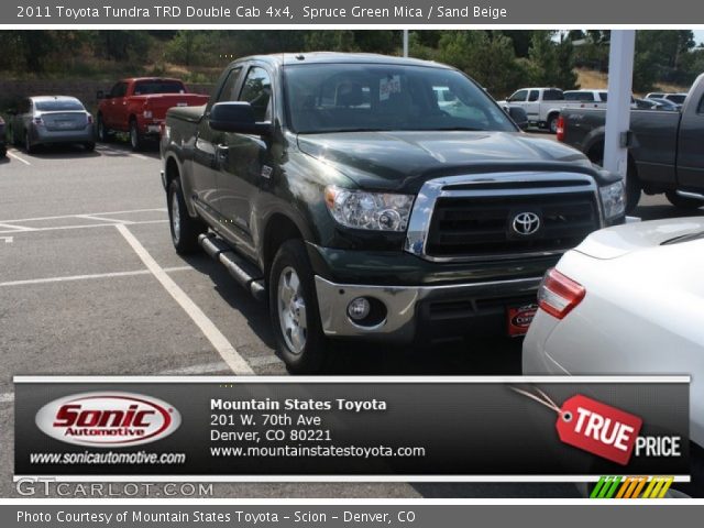 2011 Toyota Tundra TRD Double Cab 4x4 in Spruce Green Mica