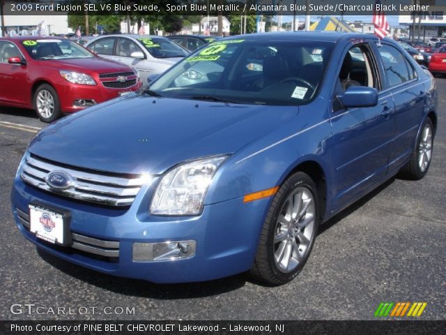 2009 Ford Fusion SEL V6 Blue Suede in Sport Blue Metallic