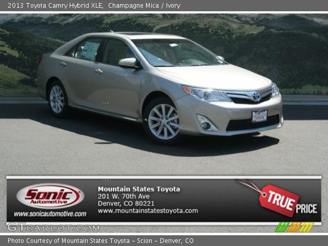 2013 Toyota Camry Hybrid XLE in Champagne Mica