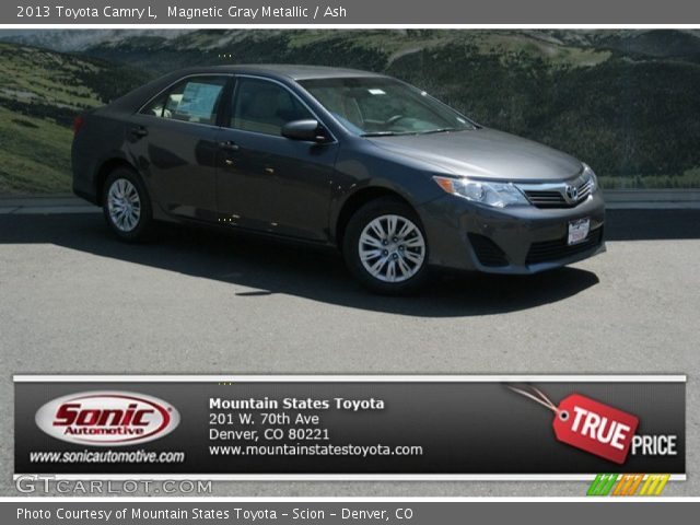 2013 Toyota Camry L in Magnetic Gray Metallic
