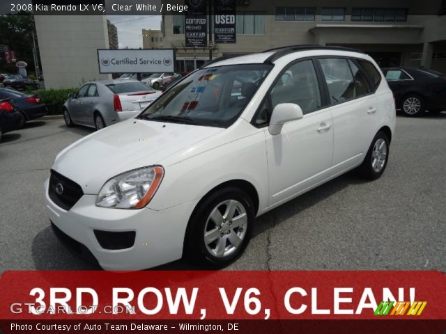 2008 Kia Rondo LX V6 in Clear White