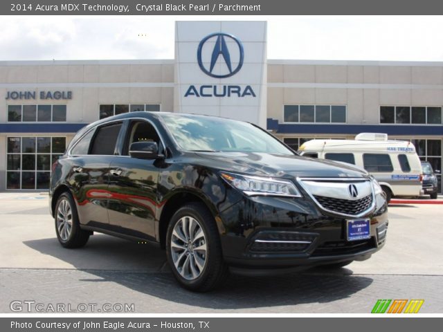 2014 Acura MDX Technology in Crystal Black Pearl