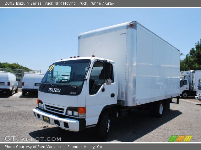 2003 Isuzu N Series Truck NPR Moving Truck in White