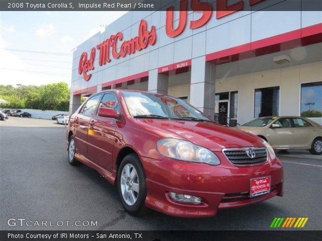 2008 Toyota Corolla S in Impulse Red Pearl