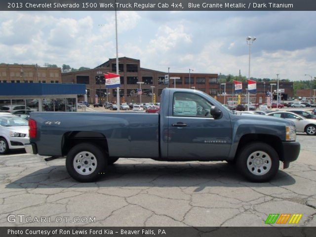 2013 Chevrolet Silverado 1500 Work Truck Regular Cab 4x4 in Blue Granite Metallic