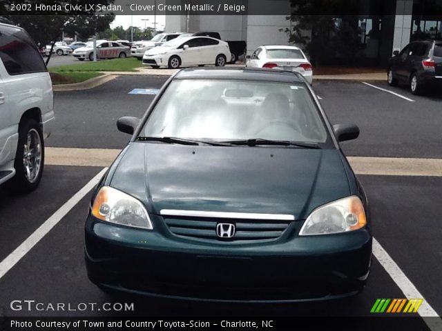 2002 Honda Civic LX Sedan in Clover Green Metallic