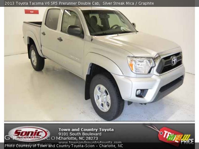 2013 Toyota Tacoma V6 SR5 Prerunner Double Cab in Silver Streak Mica