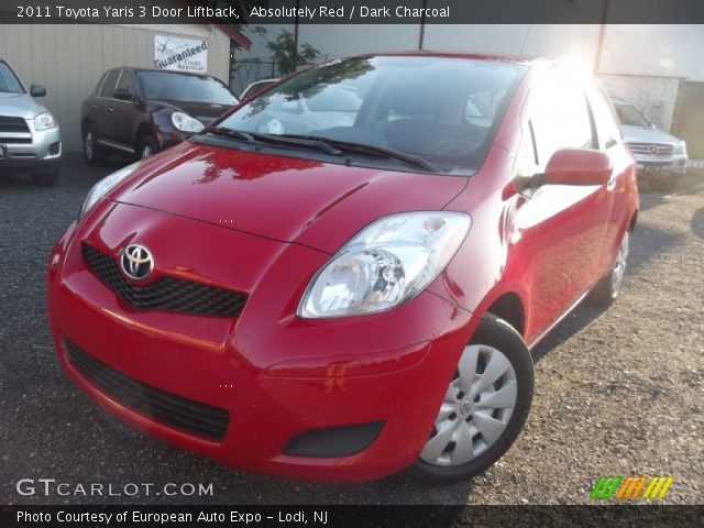 2011 Toyota Yaris 3 Door Liftback in Absolutely Red