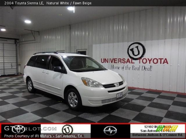 2004 Toyota Sienna LE in Natural White